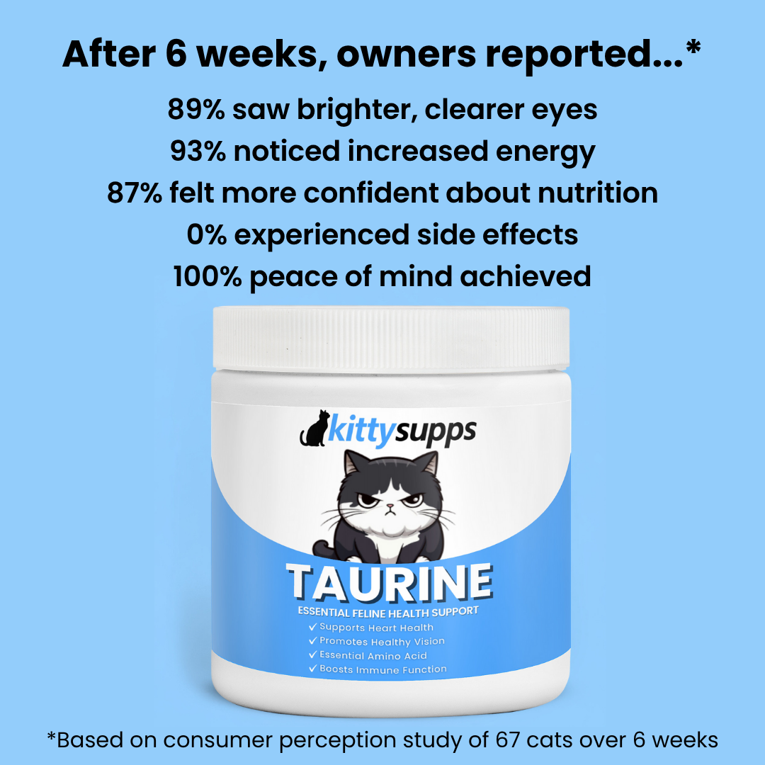 Stop the Silent Deficiency BeforeYou See the Signs withKittySupps™ Taurine Supplement
